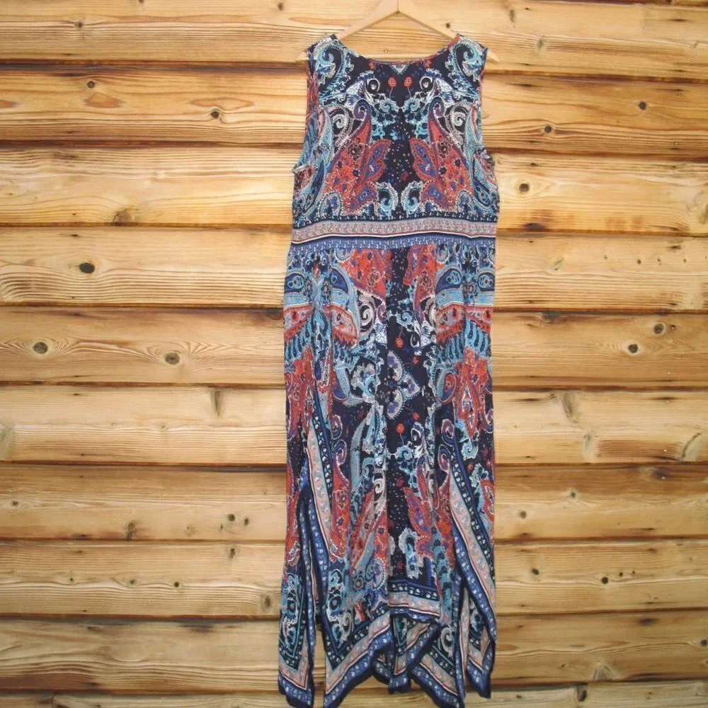 BILA Bohemian Print Maxi Dress